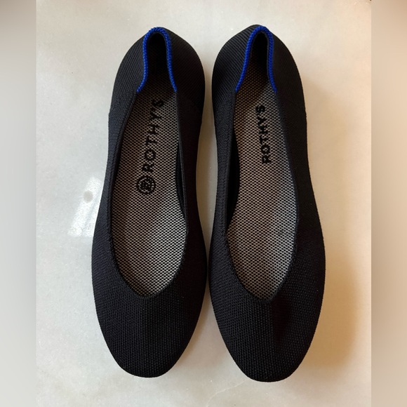 Rothy's Shoes - Rothy’s Black Round Toe Flats Sz 10